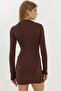 Bodycon مشروط النسيج فستان قصير - 5