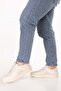 Genuine Leather Inside and Out Daily Comfortable Shoes Mals.348 Beige - 3