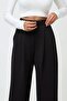 High Waist Lycra Velcro Closure Crepe Palazzo Trousers - 7