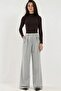 High Waist Palazzo Woven Pants - 7