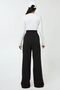 High Waist Lycra Velcro Closure Crepe Palazzo Trousers - 6