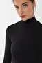 Basic High Collar Knitted Bodysuit - 6