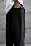 Black SPARKLING STRIPED BAGGY SWEATPANTS - 5