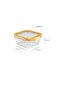 Poira Glass Storage Container with Lid and Lock 800 ml B6487 - 3