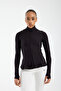 Winmoda Mock Neck Full Zip Flywheel Detailed Sports Jacket – Flexible Textured Everyday Use