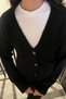 Pocket Detail Knitted Cardigan - Black Black - 5
