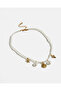Women Gold Embellished Necklace Set (2 Piece) - 5