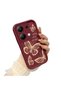Redmi Note 13 Pro 4g Burgundy Butterfly Silicone Case Camera Protection Shock Absorption Comfortable Grip - 3