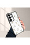 Samsung Galaxy S24 Ultra Compatible Camera Protected Transparent Soft Silicone Phone Case Flower Pattern - 2