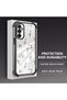 Samsung Galaxy M23 Compatible Camera Protected Transparent Soft Silicone Phone Case Flower Pattern - 3