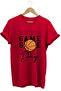 تي شيرت أساسي للجنسين من Game Day Basketball مطبوع مصنوع من القطن بنسبة 100%