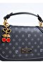 Limited Edition Black Monogram Snap Closure Strap Women's Cross Shoulder Bag 05Pc25K10347 - 5