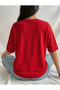 Women's Disco Ball Star Printed Crew Neck T-Shirt - 2