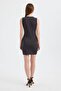 Mini Dress with V-Neck Cutout Detail - 4