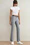High Waist Straight Fit Trousers - Stylish Design - 3