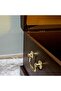 Wooden Walnut Antique Gold Handle Promise Engagement Wedding Gift Dowry Chest 29*46 cm Storage Box - 4