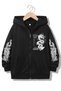 Printed Zippered Oversized Unisex Hoodie – 100% Cotton 3 Thread