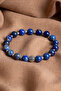 Certified Lapis Lazuli Natural Stone Zircon Apparatus Bracelet Odt202 - 2