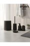 Round Black 5 Piece Bathroom Set - 2