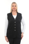 Women's Knitwear Pocketed Winter Thick Leaf Patterned Mother's Vest