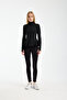 Winmoda Women's Winter Fleece-Lined Diver Fabric Zippered Flounce Sports Jacket - 2