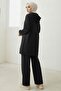 Hooded Tunic Trousers Double Set 1676 - Black - 5