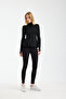 Winmoda Women's Winter Fleece-Lined Diver Fabric Zippered Flounce Sports Jacket - 4