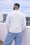 Men's Daily Plus Size Casual White Sweatshirt - 6