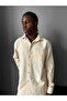 Men's Oversized Linen Blended Top and Bottom Set, Loose Comfortable Fit, Summer Combination - 3