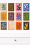 مجموعة من 12 لوحة جدارية حديثة ذات مظهر إطاري - طباعة UV على MDF مقاس 15x20 سم