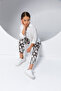 Girl's Navy Blue Patterned Relaxed Fit Trousers-New Season