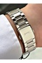 Men's Wristwatch with Calendar Silver-Black Color Steel Band Steel Case 2520Mr - 5