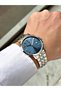 Men's Wristwatch with Calendar Silver-Blue Color Steel Band Steel Case 2529Mr - 4