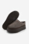 Women's Fur Lined Thick Sole Closed Front Daily Winter Slippers Furenta Brown - 8