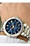 Functional Silver-Blue Color 10 Atm Water Resistance Steel Case Men's Wristwatch 2519Mr - 3