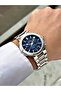 Functional Silver-Blue Color 10 Atm Water Resistance Steel Case Men's Wristwatch 2519Mr - 4