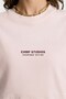 Women's Oversized T-Shirt Chmp Studios Printed Pink – Crew Neck, 100% Cotton Compact Single Jersey 24/1 - 3