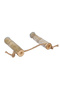 Natural Wooden Perch for Birds and Parrots with Jute Rope Natural Wooden Perch Set of 2 Diameter 3-5 cm Height 17 cm - 2