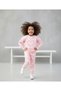 Girl's Pink Heart Detailed Tracksuit Set - 6