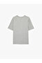 Short Sleeve Crew Neck Printed Oversize Sports T-Shirt - 4