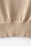 6988 Women's Asymmetrical Rib Cut Boat Neck Knitwear Sweater Camel - 3