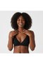 Women's Unpadded Wire Free Black Color Triangle Bralette Bra Bb2161