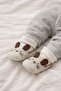 Gray Soft Sock Knit Booties, Baby Booties First Step, Non-Slip Sole Slippers - 2