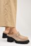 Hanni Women's Genuine Leather Sabo Fur Mink Slippers - 5