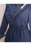 Women's Long Buttoned Hijab Denim Dress - Indigo - 5
