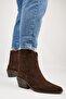 Ellinor Women's Genuine Leather Western Brown Boots - 6