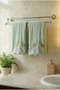 Set of 2 Microcotton 100% Cotton 50X100 Embroidered Hand-Face Towels Green - 2