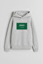 Saudi Arabia Flag Printed Gray Children's Hooded Sweatshirt