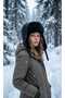 Women's Luxury Fur-Lined Winter Hat with Headphones - 2