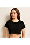 Women's Basic Short Sleeve Crop T-Shirt – Casual & Stylish Fit - 2